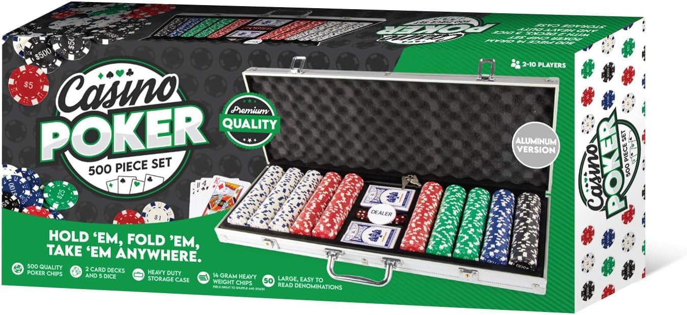 Amazon.com: Tradeopia Casino Style Poker Chips Set with Aluminium